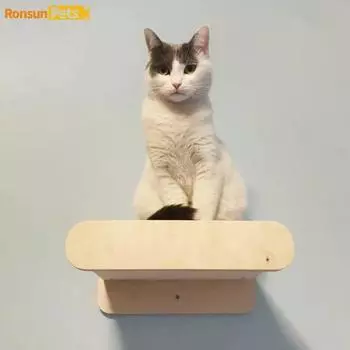 Главная Лазалки для кошек Деревянная настенная кошачья стена Дерево для отдыха Гостиная Игрушка для домашних животных Гнездо Товары для мелких животных