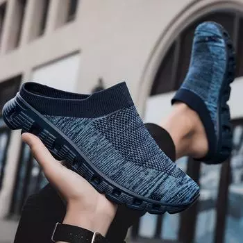Главная Мужская и женская модная обувь больших размеров Парные легкие дышащие вязаные носки Обувь Спортивная повседневная обувь 35