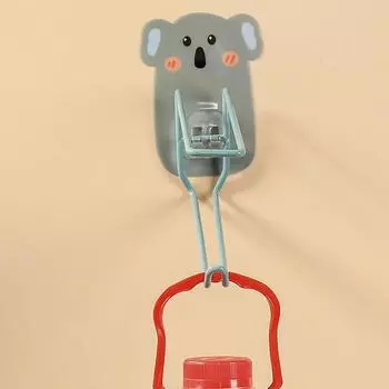 Двухслойный держатель для домашней одежды, вешалка для сушки одежды на балконе с милыми животными, вешалка для салфеток для ванной комнаты, водонепроницаемая полка для хранения