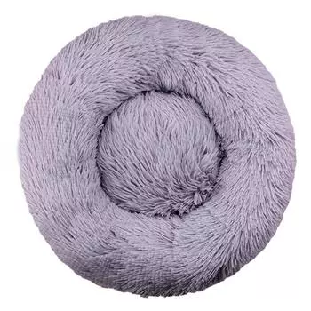 Главная Плюшевое гнездо для домашних животных Зимнее гнездо для кошек Гнездо для собак Теплое съемное и моющееся круглое гнездо для кошек Кровать для домашних животных Сезонное универсальное украшение 40cm