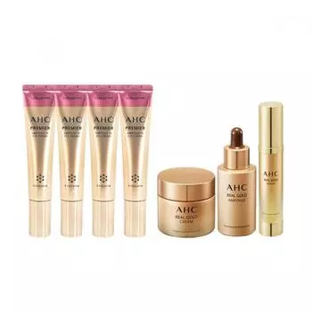 [Главная Покупки Новейший Продукт] Крем для кожи вокруг глаз Ahc Ампула In Core Lifting 40 мл 4 Упаковки + настоящее Золото 3 Вида