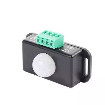 Главная Прочный 8A DC 12V-24V инфракрасный выключатель Корпус Авто для светодиодной ленты Датчик чёрный