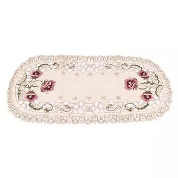 Главная Простой полиэстер вышитый журнальный столик флаг украшения скатерть 45*30cm