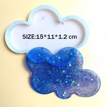 Главная Ремесла Подставки под стаканы в виде облаков Силиконовые формы для поделок своими руками Гипсовый бетонный поднос из глины Форма из смолы Цементная посуда Принадлежности для изготовления