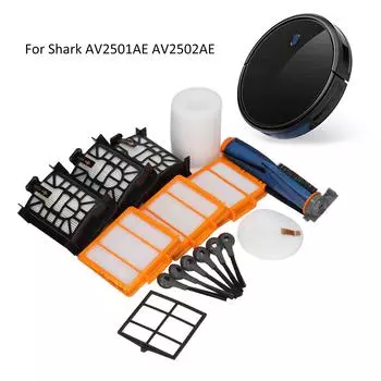 Главная роликовая щетка Боковые щетки Фильтры Губчатый фильтр Комплект принадлежностей для робота-пылесоса Shark AV2501AE AV2502AE