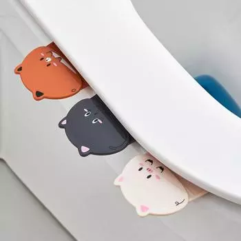 Главная Самоклеящееся подъемное устройство Избегайте прикосновения к ручке Подъем крышки унитаза Подъемник сиденья унитаза розовый