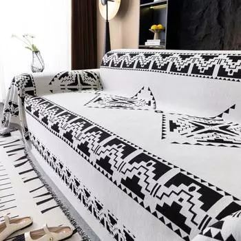 Главная Шенилл Этнический Стиль Диван Коврик Пледы Всесезонный Кемпинг Пикник Одеяло Чехол Диван Чехол 180x130