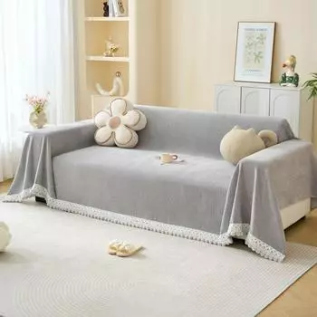 Главная Шенилл плюшевые кружева диван коврик пледы всесезонный кемпинг пикник одеяло Funda диван чехол для дивана 180x130