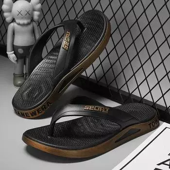 Главная Тапочки для мужчин Шлепанцы Обувь Мужские оригинальные фирменные тапочки Роскошные настоящие мужские тапочки Пляжная обувь для плавания Шлепанцы 41