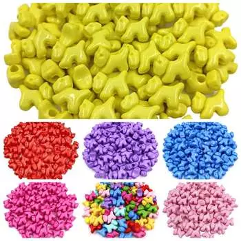 Главная Товары для вечеринок Аксессуары DIY Ручная работа DIY Ювелирные аксессуары с отверстиями Трехмерный бисер 20 шт. Браслет Ожерелье Цепочка для мобильного телефона 20pcs синий