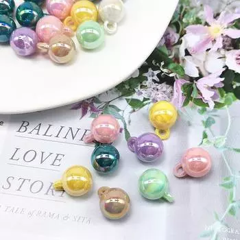 Главная Товары для вечеринок Браслет Ожерелье Подвесные серьги Изготовление акриловых аксессуаров Материал DIY Бусины Украшение 14 мм Волшебный цвет Мода ручной работы фиолетовый