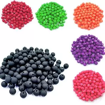 Главная Товары для вечеринок Бусины DIY Ручная работа Бисероплетение Ожерелье Браслет для изготовления ювелирных изделий Пластиковые твердые дисперсионные бусины Шар ярких цветов 20 шт. Аксессуары жёлтый