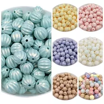 Главная Товары для вечеринок DIY Изготовление бусин Изготовление браслета ручной работы Перламутровые акриловые арбузные бусины 10 шт. 11 мм Макаронные бусины Сплошной цвет Свободные бусины разноцветный