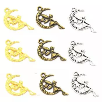 Главная Товары для вечеринок Фея Ангел Луна Звезды Ожерелье Изготовление ювелирных изделий Аксессуары Браслет с подвесками своими руками