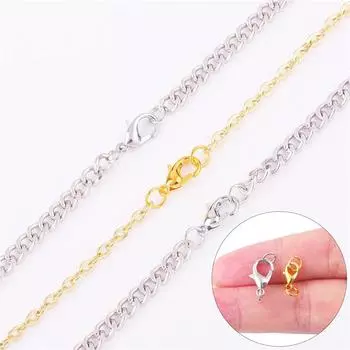 Главная Товары для вечеринок Кольца для прыжков Застежка-карабин Ювелирная фурнитура Ожерелье Золотое Серебро Популярные позолоченные металлические принадлежности Цепи Изготовление ювелирных изделий Для браслета 12mm серебряный