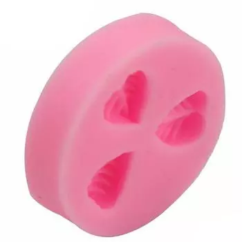 Главная Вечеринка Поставки Полимерная глина Moud Шоколад Форма лист формы выпечки Аксессуары для выпечки Торт Плесень 3 отверстия MOLD Домашняя кухня пищевой класс силикон 1Pc