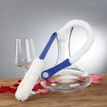 Главная Винная чашка Бесплатная изогнутая щетка для чашек Многофункциональная щетка Soxanter Щетка для стекла Чистящие шарики для декантера Инструменты для чистки