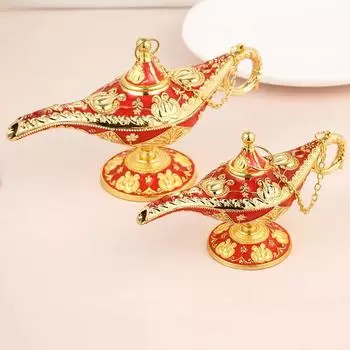 Главная Волшебная Лампа Ремесло Украшения Свет Роскошь Ретро Дворец Украшения Дома 16cm белый