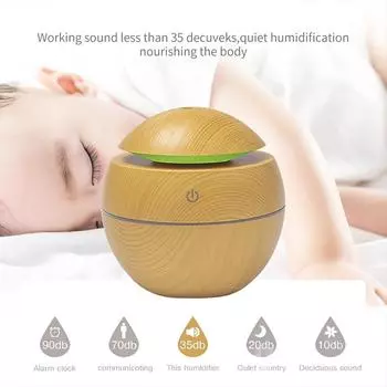 Главная Wood Grain Air Humidifier Очиститель Ароматический Диффузор USB Ультразвуковой Распылитель Холодного Тумана Эфирное Масло Аромат