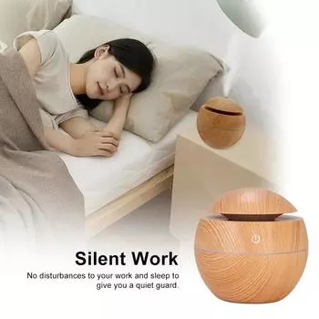 Главная Wood Grain Air Humidifier Очиститель Ароматический Диффузор USB Ультразвуковой Распылитель Холодного Тумана Эфирное Масло Аромат