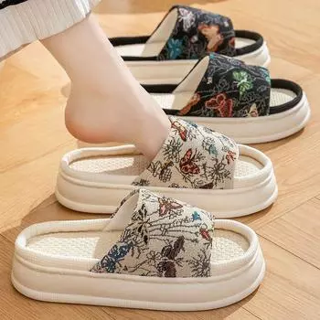 Главная Женские тапочки и сандалии Мягкая обувь Платформа Шлепанцы Sabot House Мультфильм Аниме Гостиная Kawaii В помещении Милые Eva 36-37