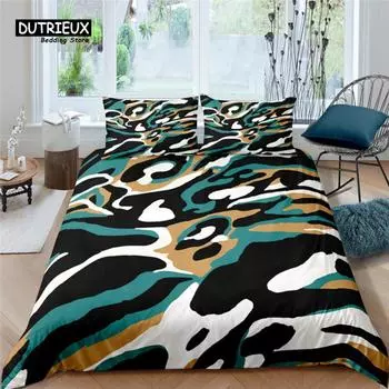Главная Жизнь Роскошный 3D Абстрактное искусство Комплект постельного белья Удобный пододеяльник Комплект постельного белья для детей Размеры Queen и King EU/US/AU/UK EU single(135x200cm)