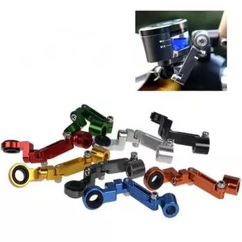 Главный цилиндр тормозной муфты из алюминиевого сплава с ЧПУ, держатель резервуара для жидкости, многоугольный, регулируемый красный