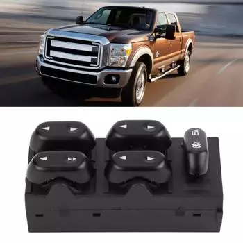 Главный переключатель управления стеклоподъемниками для Ford F150 Expedition Crown Victoria 5L1Z-14529-AA чёрный