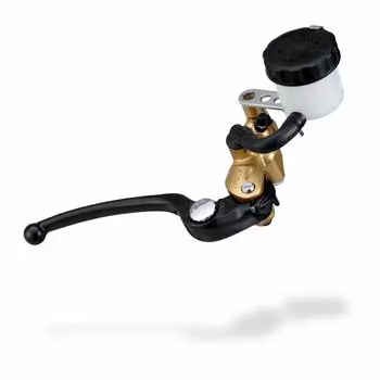 Главный радиальный тормозной цилиндр мотоцикла Daytona NISSIN, вертикальный, дюймовый, золотой рычаг 79885 19 (Горизонтальный эквивалент 5/8) Тело/Черный