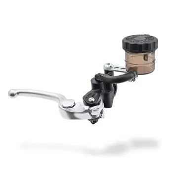 Главный радиальный тормозной цилиндр мотоцикла Daytona NISSIN вертикальный дюймовый 11 мм черный с коротким рычагом и дымовым баком 39984 5/8 (Горизонтально - 1/2 эквивалента)