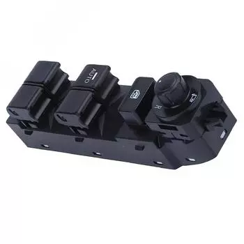 Главный выключатель стеклоподъемника Кнопка управления электрическим стеклоподъемником Совместимо с 2012-20 Mazda CX-5 KF33-66-350A Переключатель зеркала чёрный