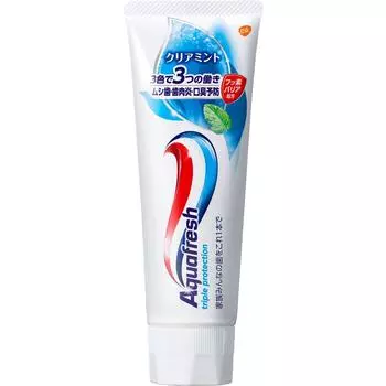 GlaxoSmithKline Aquafresh Чистая мята 140 г (Квази-лекарство) Зубная паста для профилактики кариеса How to use Нанесите соответствующее количество (около 0,5 г до 1 г) за ти