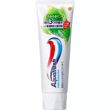 GlaxoSmithKline Aquafresh Мягкая мята 140 г (Квази-лекарство) Зубная паста для профилактики кариеса How to use Нанесите соответствующее количество (около 0,5 г до 1 г) за раз