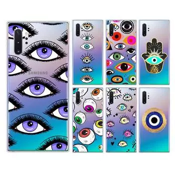 Глаз синий с принтом сглаза для Samsung Galaxy Note 20 10 9 8 Plus Ultra Lite M31 M31S M10 M10S M20 M21 M30, чехол для телефона Note 20(5G)