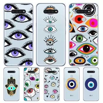 Глаз синий злой глаз принт для LG K92 K52 K62 K22 K71 K61 K51S K41S G8 G8S G8X V35 V50 V40 V50S V60 Q60 чехол для телефона LG G8 ThinQ