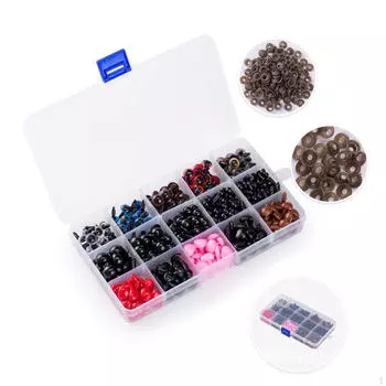 Глаза и нос для безопасности животных с шайбами для плюшевых игрушек, кукол своими руками