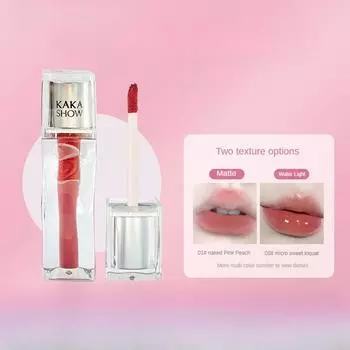 Глазурь для губ с клубничным медведем, бархатная матовая матовая глазурь, грязевая увлажняющая, не легко испачканная чашка, милая помада белого цвета