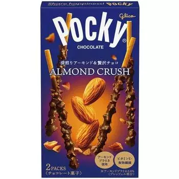 Glico 2 пакетика дробленого миндаля PockyPocky — это музыкальный инструмент Кампания Глубоко обжаренный, грубо гр Pocky — это музыкальный инструмент Кампания Глубоко обжаренный 1