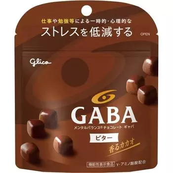 Glico Mental Balance Chocolate GABA Bitter Stand Pouch 51gGABA с надписью «Поддержка» GABA с надписью «Поддержка» для студентов 1