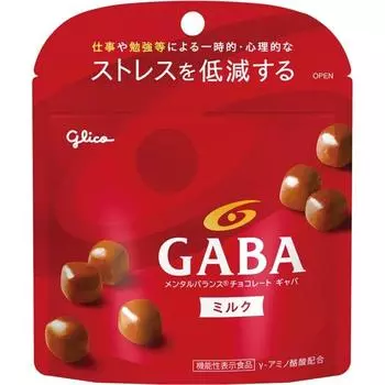 Glico Mental Balance Chocolate GABA Milk Stand Pouch 51gGABA разработан с посланием поддержки f GABA разработан с посланием поддержки для студентов 1