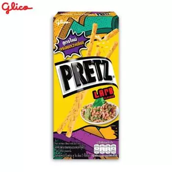 Glico Pocky Pretz Larb 25 г x 10 шт/20 шт/30 шт - Тайская закуска 25 g x 10 pcs