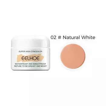 Glide Makeup Concealer Водостойкий гладкий крем для тела, растягивающий татуировку, маскирующий пятна, натуральный белый 10 г