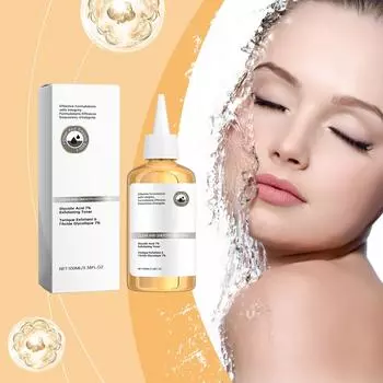 Гликолевой 7% тоник 100мл Обычный гликолевый 7% тонер для удаления прыщей, осветления следов прыщей, удаления прыщей, восстановления и омоложения кожи 100мл One Size