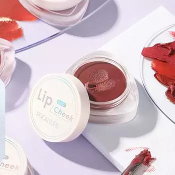 Глина для губ двойного назначения с высокой насыщенностью, бархатный пигмент для щек для красоты 4