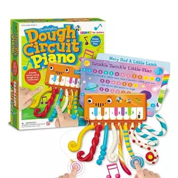 Глина, которая проводит силу магической цепи бесплатный эксперимент ремесло начальная школа летние каникулы [4M] электричество, мышление, пианино, игрушка,