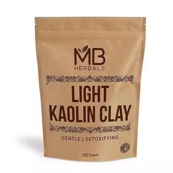 Глина MB Herbals Light Kaolin Clay 250 г 8,81 унции | Белая для маски для лица, 1 шт.