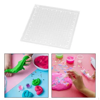 Глиняная доска, коврик для рукоделия, прозрачный гончарный инструмент, модель «сделай сам», полимерная подложка 30cmx22cmx0.4cm