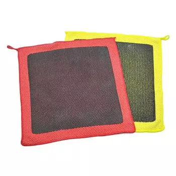 Глиняная тряпка для ухода за автомобилем, сетчатое микрофибровое глиняное полотенце для ухода за автомобилем, безопасное для краски, синтетическое глиняное полотенце, яркое восстановление цвета жёлтый