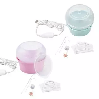 Глиняный бисерный прядильщик Электрический бисерный прядильщик Аксессуар для бисероплетения для изготовления браслетов X3UC розовый