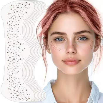 Glitter Freckles Face Tattoos 10 Gold Sparkles for Face Face Makeup Patches 145142, 10pcs Rose Gold Glitter Freckl, 10pcs Rose Gold Glitter Freckl